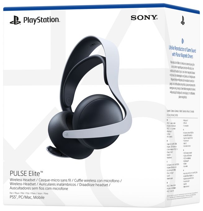 Over Ear Bluetooth Kopfhörer kabelgebunden&kabellos 30 h Laufzeit  Pulse Elite (Schwarz, Weiß) 
