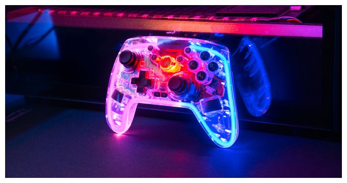 Analog / Digital Gamepad für PC, Android, Nintendo Switch Lite, Nintendo Switch OLED, Playstation 3  SL-650115-CR Rait NX (Transparent) 