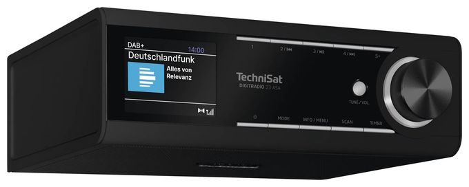 Bluetooth DAB+, FM Radio Küche  DigitRadio 23 ASA (Schwarz) 