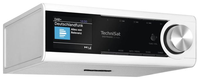 Bluetooth DAB+, FM Radio Küche  DigitRadio 23 ASA (Weiß) 