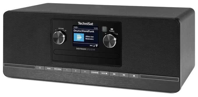 Bluetooth DAB+, FM Radio Internet  DigitRadio 372CD IR (Schwarz) 