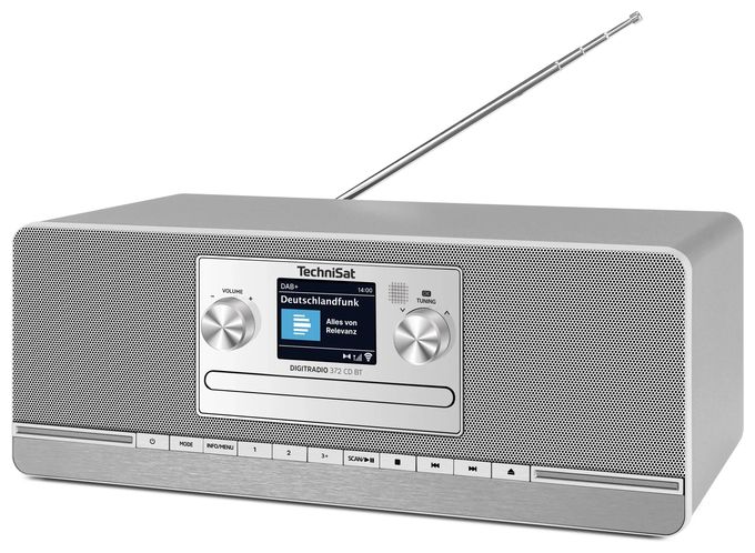Bluetooth DAB, DAB+, FM Radio Küche  DigitRadio 372CD BT (Anthrazit, Silber) 
