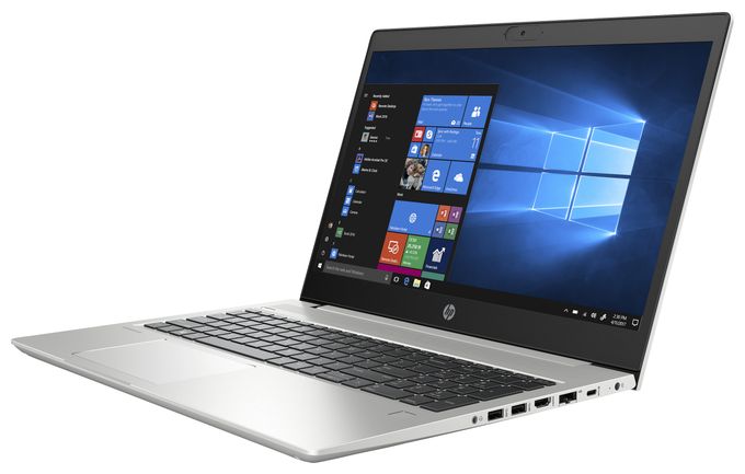 Full HD Notebook 39,6 cm (15.6 Zoll) 1920 x 1080 Pixel 256 GB SSD 4G Windows 10 Pro Intel® Core™ i5 max. 4,2 GHz  HP ProBook 450 G7 Refurbished (Silber) 
