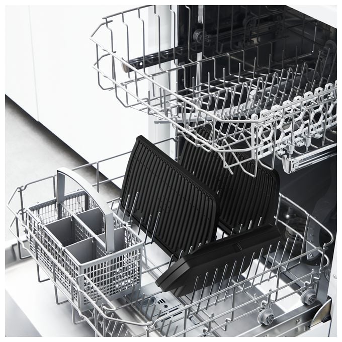 1 Zone(n) 2000 W mit 400 x 200 mm Fläche  GC727D Optigrill+ XL (Schwarz, Edelstahl) 