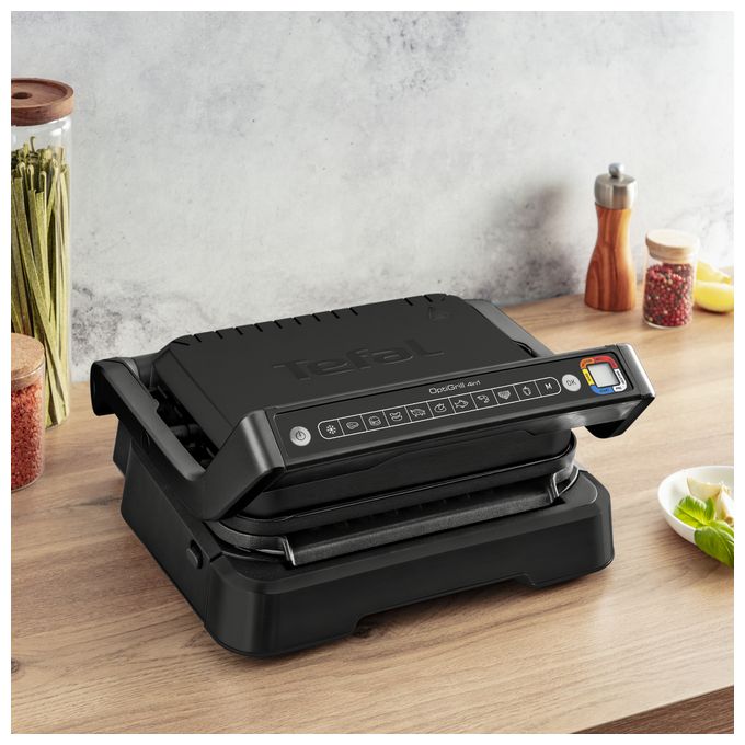 1 Zone(n) 2100 W mit 300 x 200 mm Fläche  GC7748 OptiGrill 4in1 (Schwarz) 