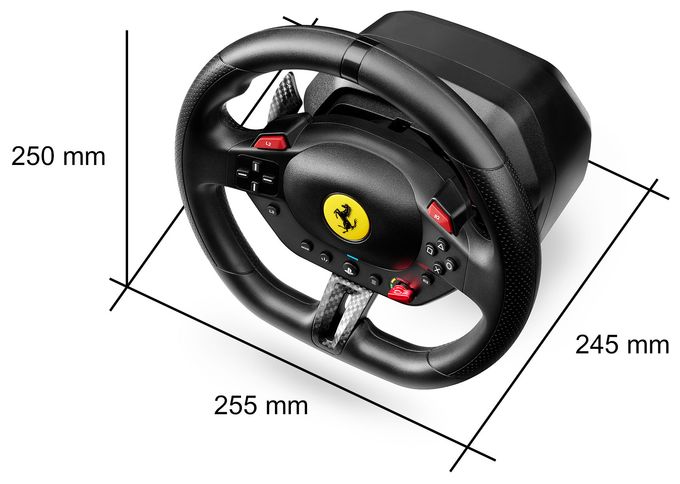 Analog / Digital Lenkrad + Pedale für PC, PlayStation PS4, PlayStation PS5  T98-P Ferrari 296 GTB (Schwarz) 