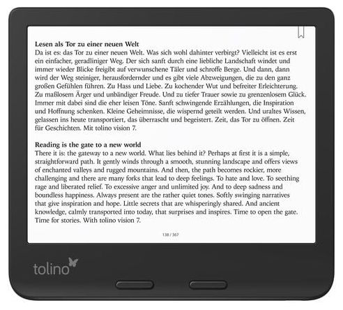 E-Reader 17,8 cm (7 Zoll)  Vision Color (Schwarz) 