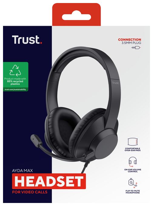 Over Ear Kopfhörer Kabelgebunden  Ayda Max (Schwarz) 