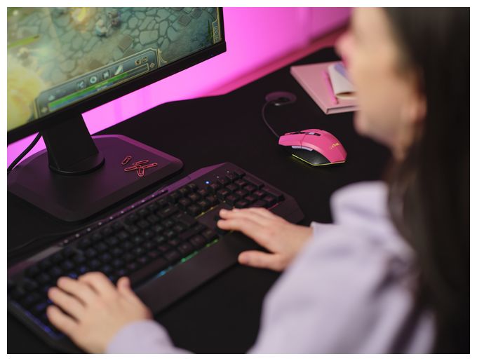 6400 DPI Gaming Maus  GXT109P FELOX (Pink) 