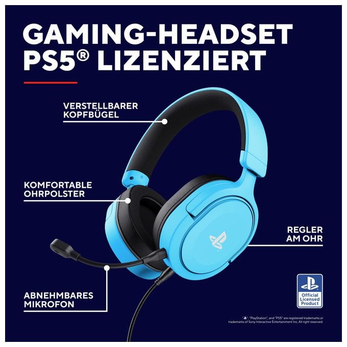 Over Ear Kopfhörer Kabelgebunden  GXT498 Forta (Blau) 