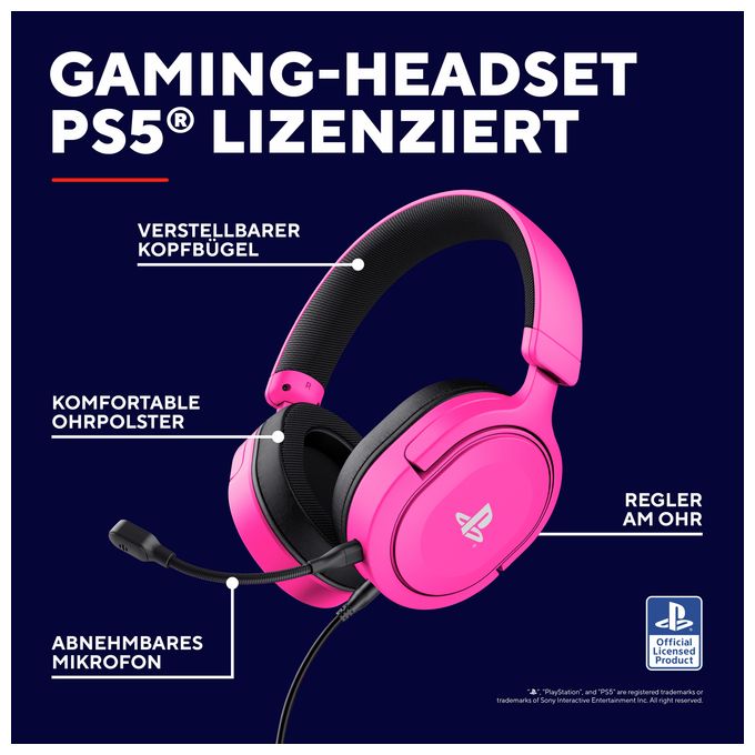 Over Ear Kopfhörer Kabelgebunden  GXT498 Forta (Pink) 