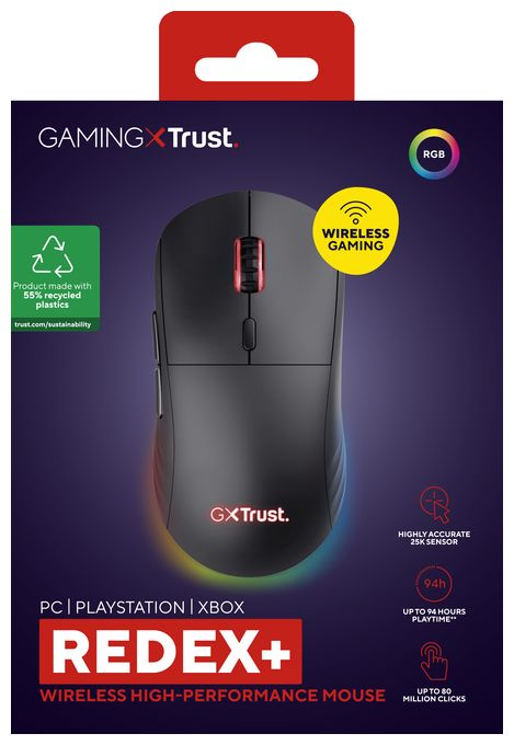 25600 DPI Gaming Maus Laser  GXT927 Redex+ (Schwarz) 