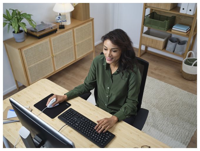 1600 DPI Büro Maus Optisch  Verto ergo (Weiß) 