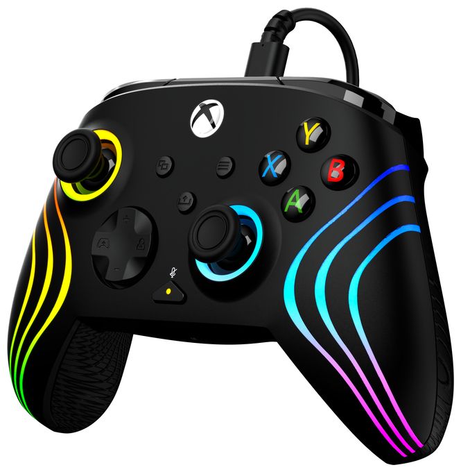 Gamepad für PC, Xbox, Xbox One, Xbox Series S, Xbox Series X  Afterglow Wave Wired Controller (Schwarz) 