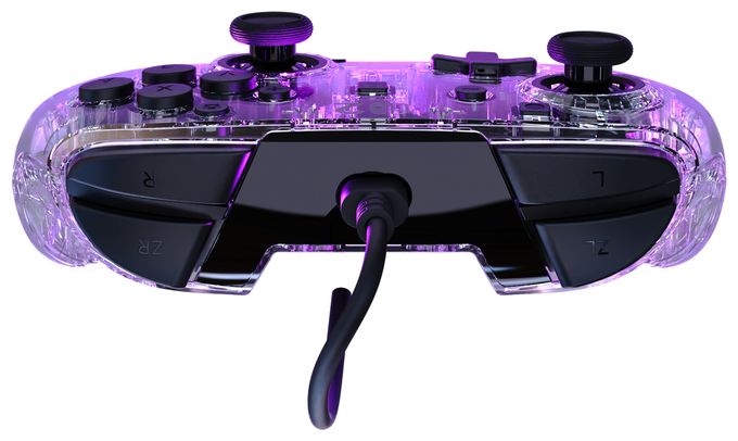 Gamepad für Nintendo Switch, Nintendo Switch 2, Nintendo Switch OLED  Afterglow Wave Wired Controller (Durchscheinend) 