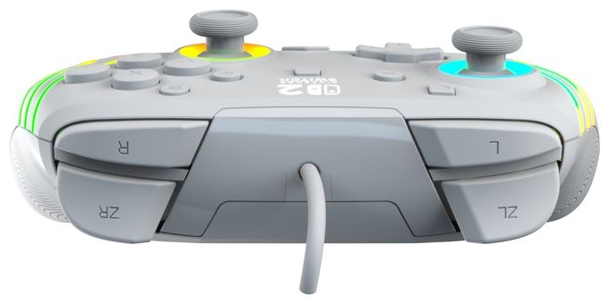 Gamepad für Nintendo Switch, Nintendo Switch 2, Nintendo Switch OLED  Afterglow Wave Wired Controller (Grau) 