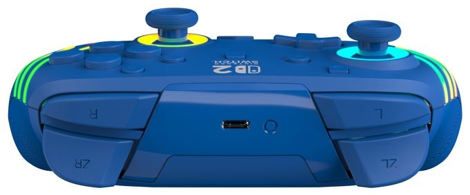Gamepad für Nintendo Switch, Nintendo Switch 2, Nintendo Switch Lite, Nintendo Switch OLED  Afterglow Wave Wireless Controller (Blau) 