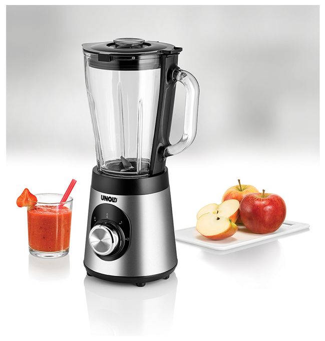 1,5 l Standmixer 2 Geschwindigkeiten 500 W (Schwarz, Edelstahl, Transparent) 78625 