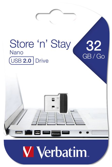 USB Typ-A Stick 32 GB  Nano (Schwarz) 