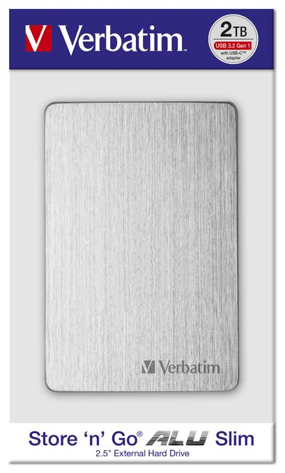 1 TB externe Festplatte 2.5"  Store 'n' Go Alu Slim Portable (Silber) 