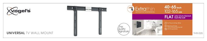 Wand Halterung bis 165,1 cm (65") 40 kg Thin 505 