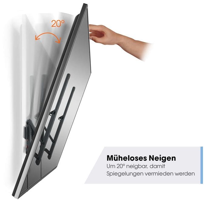 Wand Halterung bis 109,2 cm (43") 15 kg 0 - 20° neigbar TVM 3215 neigbare 