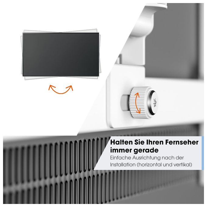 Wand Halterung 180° bis 165,1 cm (65") 25 kg 0 - 20° neigbar TVM3445 schwenkbare 