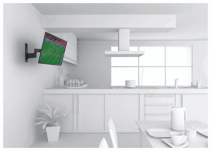 Wand Halterung 180° bis 165,1 cm (65") 30 kg 0 - 20° Wall 2345 