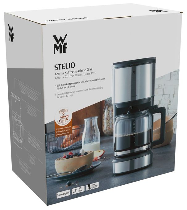 10 Tassen Filterkaffeemaschine 1,2 l  Stelio (Edelstahl) 