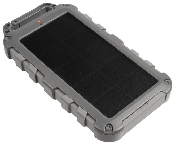 20W Fuel Series Solar Charger 10.000 inkl. 20W USB-C PD & 2x USB 3.0, 1,2W Solarmodul, Taschenlampe, spritzwassergeschützt, Grau/Dunkelgrau 