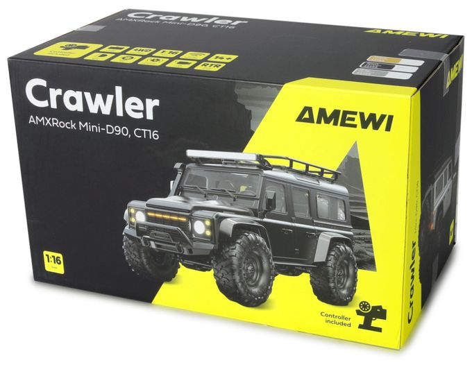 RC Crawler Mini-D90 AMXRock 4WD 1:16 RTR gelb 