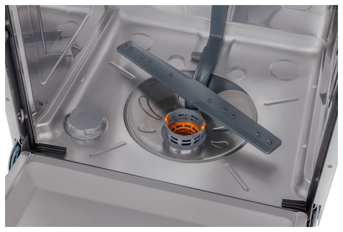 60 cm Geschirrspüler freistehend leise 15 Maßgedecke aquaStop Funktion (Silber) GSP 545 470 
