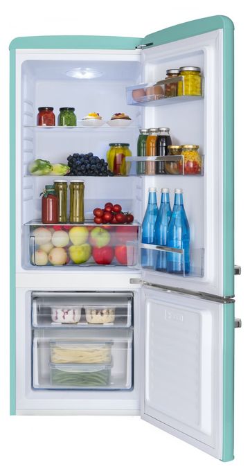147 l / 44 l Kühl-Gefrierkombi freistehend NoFrost 181 kWh Jahr  KGCR384150T (Blau) 