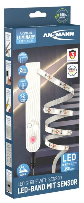 LED Universalstreifenleuchte 2000 mm Warmweiß Batterie/Akku 1600-0436 