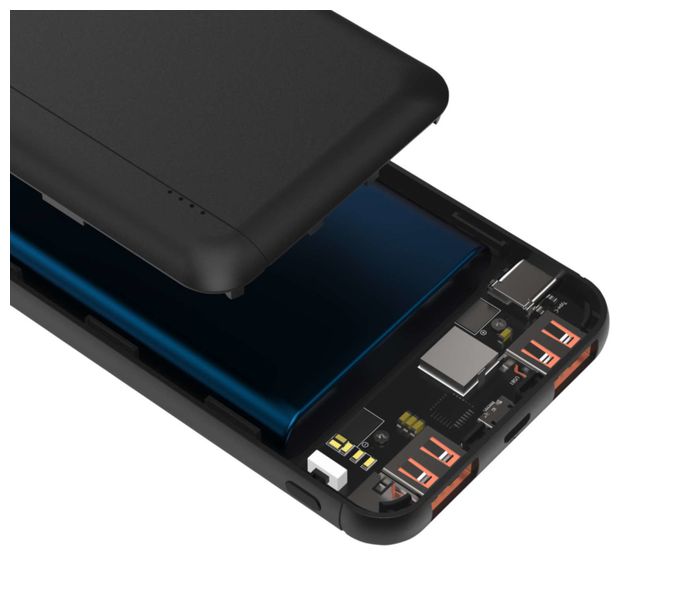 10000 mAh Powerbank Micro-USB + USB Type-C  PB320PD (Schwarz) 