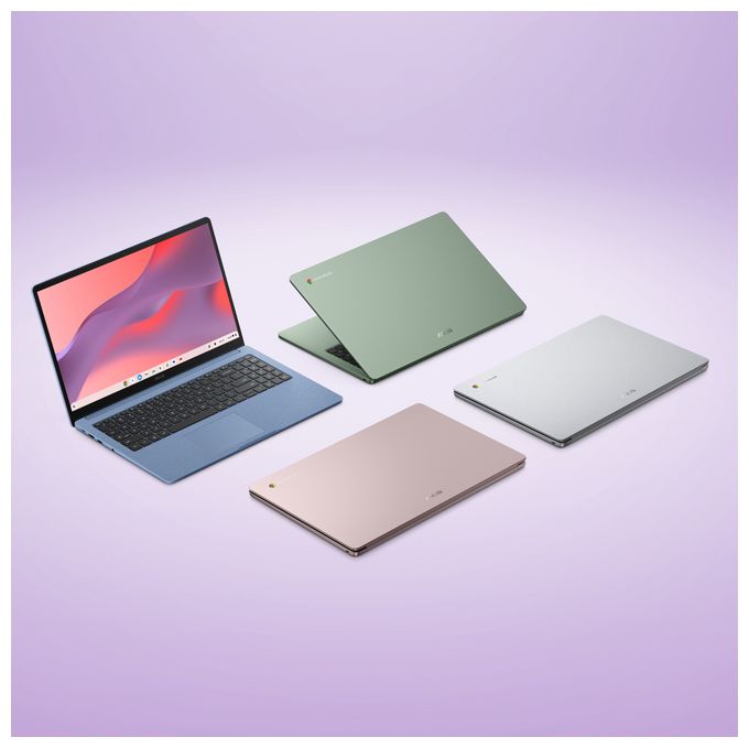 Full HD Notebook 39,6 cm (15.6 Zoll) 1920 x 1080 Pixel 8 GB Ram 128 GB eMMC ChromeOS MediaTek Kompanio max. 2,6 GHz  Chromebook CM1505CM4A-S70032 (Pink) 