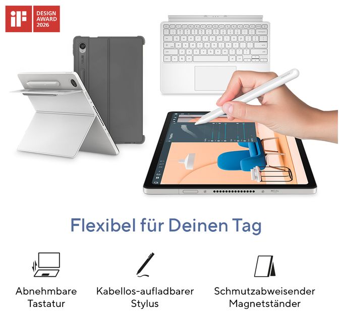 WUXGA Notebook 30,7 cm (12.1 Zoll) 1600 x 2560 Pixel 8 GB Ram 128 GB eMMC ChromeOS MediaTek Kompanio max. 2,6 GHz  Chromebook CM3206DM4A-TR0076 (Titan) 