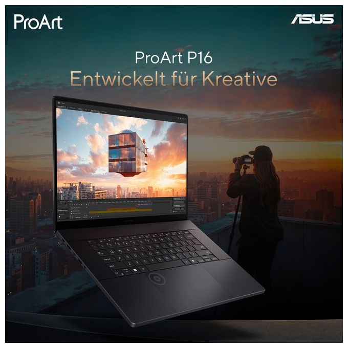 2K Ultra HD Notebook 40,6 cm (16 Zoll) 2880 x 1800 Pixel 1 TB SSD Windows 11 Home AMD Ryzen 9 max. 5,1 GHz  ProArt P16 H7606WM-SR127W (Schwarz) 