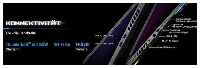 WQXGA Notebook 45,7 cm (18 Zoll) 32 GB RAM 1 TB SSD Windows 11 Home AMD Ryzen 9 NVIDIA GeForce RTX 5060  ROG Strix G G814PM-S9010W (Grau) 