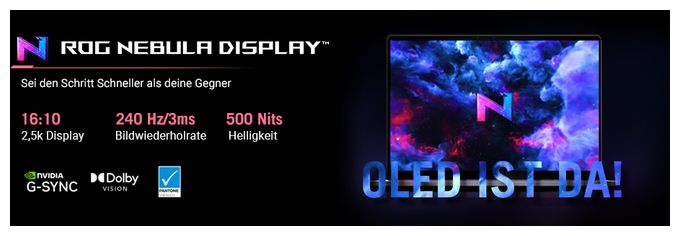 WQXGA Notebook 40,6 cm (16 Zoll) 2560 x 1600 Pixel 1 TB SSD Windows 11 Home AMD Ryzen 7 max. 5 GHz  ROG Zephyrus G16 GA605KH-QR011W (Weiß) 