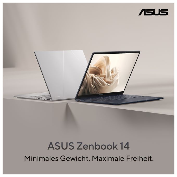 WQXGA+ Notebook 35,6 cm (14 Zoll) 2880 x 1800 Pixel 1 TB SSD Windows 11 Pro Intel Core Ultra 9 max. 5,4 GHz  Zenbook UX3405CA-PZ092X (Silber) 