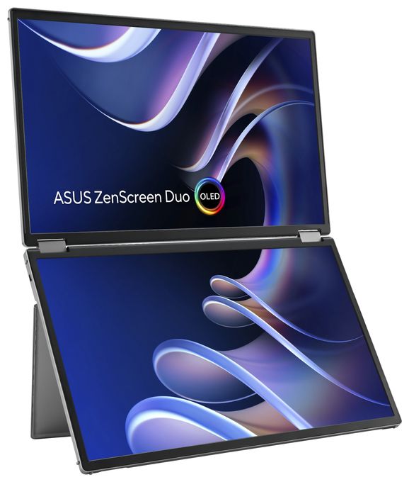 WUXGA Monitor 35,6 cm (14 Zoll) 16:10 1 ms 400 cd/m²  ZenScreen Duo OLED MQ149CD (Silber) 
