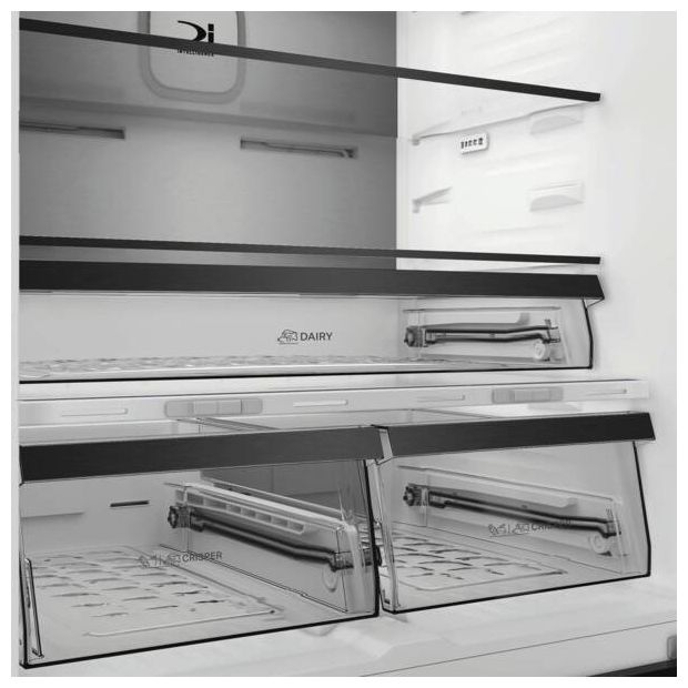 353 l / 157 l Kühl-Gefrierkombi freistehend NoFrost 210 kWh Jahr  KGDDNF182XLCIN (Edelstahl) 