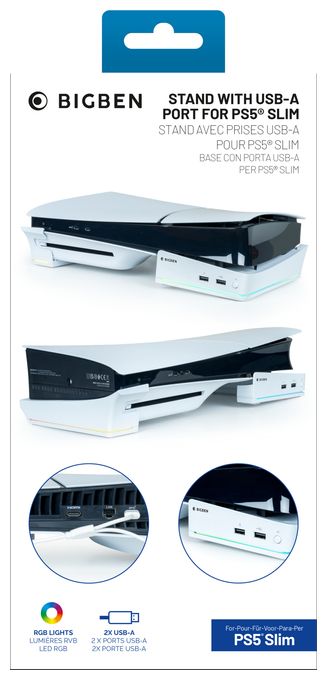 PlayStation 5 Slim  Horizontale Hub-Station PS5 (Weiß) 