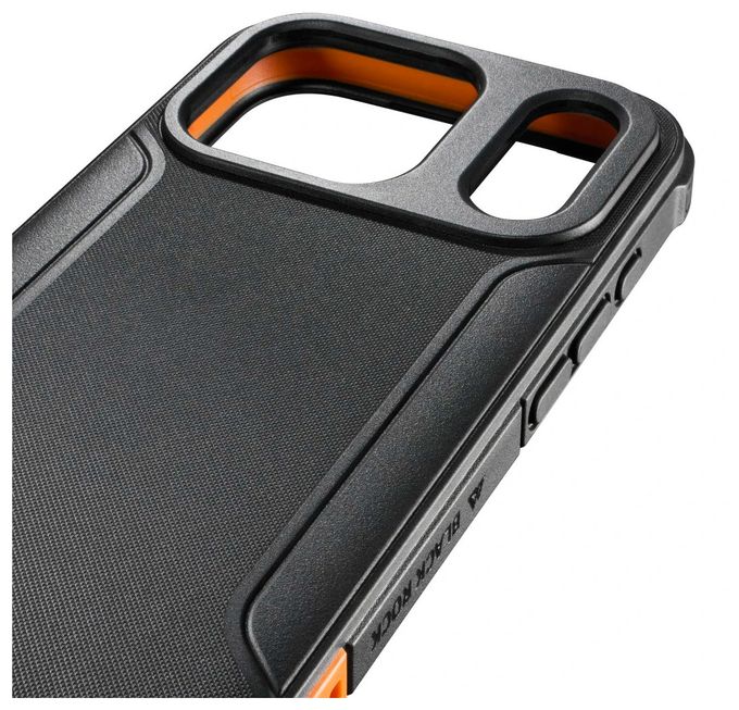Cover für Apple iPhone 17 Pro / 18 Pro  Ultra Robust (Schwarz, Orange) 