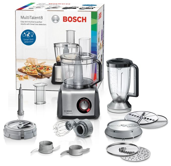 1250 W Küchenmaschine 3,9 l  MC812M865 MultiTalent 8 (Schwarz, Edelstahl) 