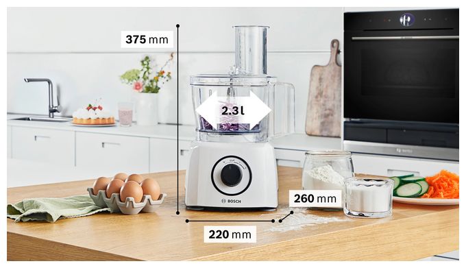 800 W Küchenmaschine 2,3 l  MCM3230W MultiTalent 3 (Weiß) 
