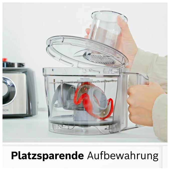 900 W Küchenmaschine 2,3 l  MCM3PM38S MultiTalent 3 Plus (Schwarz/Silber) 