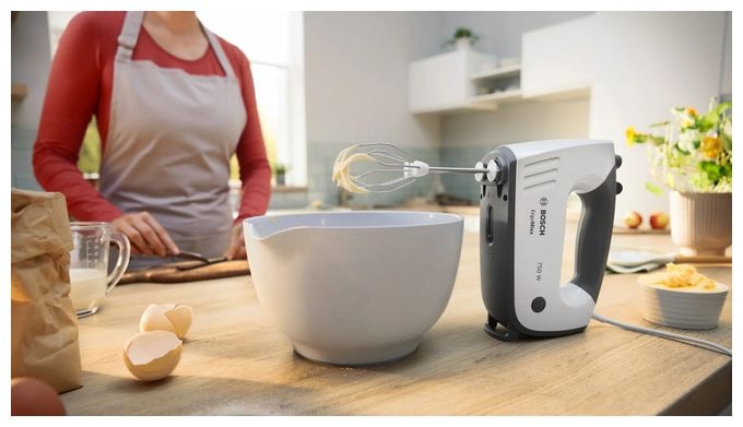 Handmixer 750 W 5 Stufen  MFQ37470 ErgoMixx (Schwarz, Weiß) 