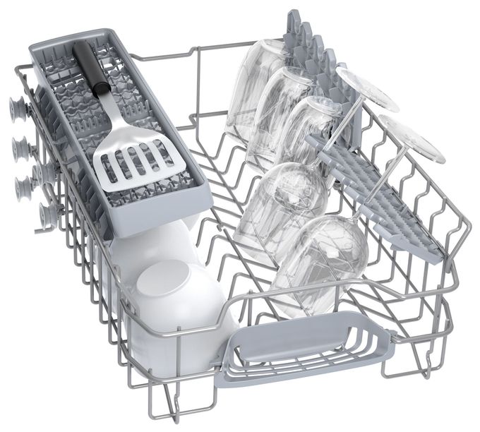 45 cm Geschirrspüler vollintegriert (ohne Front) Leise 9 Maßgedecke aquaStop Funktion Natürlich/Natur Serie 2 SPV2IKX10E 